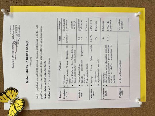 Matemātikas un fizikas nedēļa