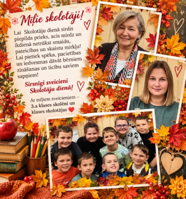 3.a klases apsveikums Skolotāju dienā